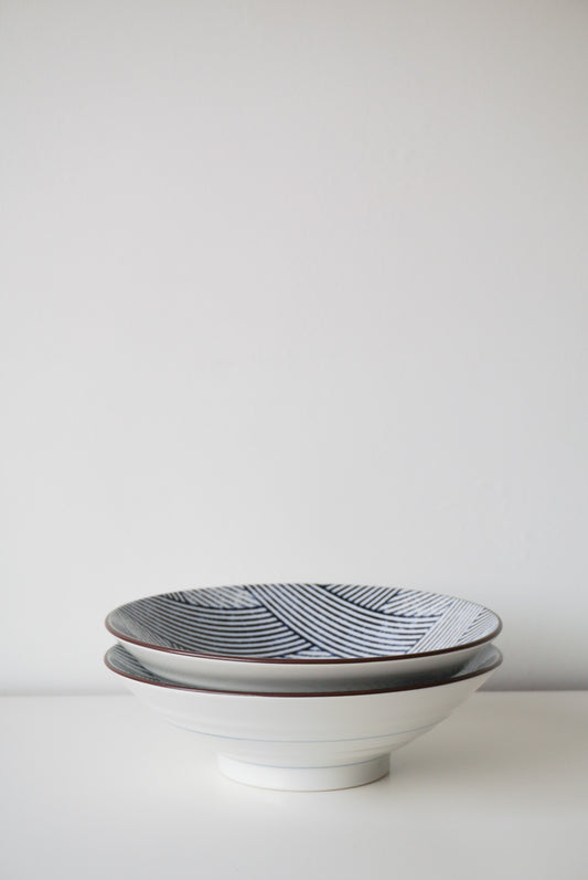 Checkered Pattern Ramen Bowl