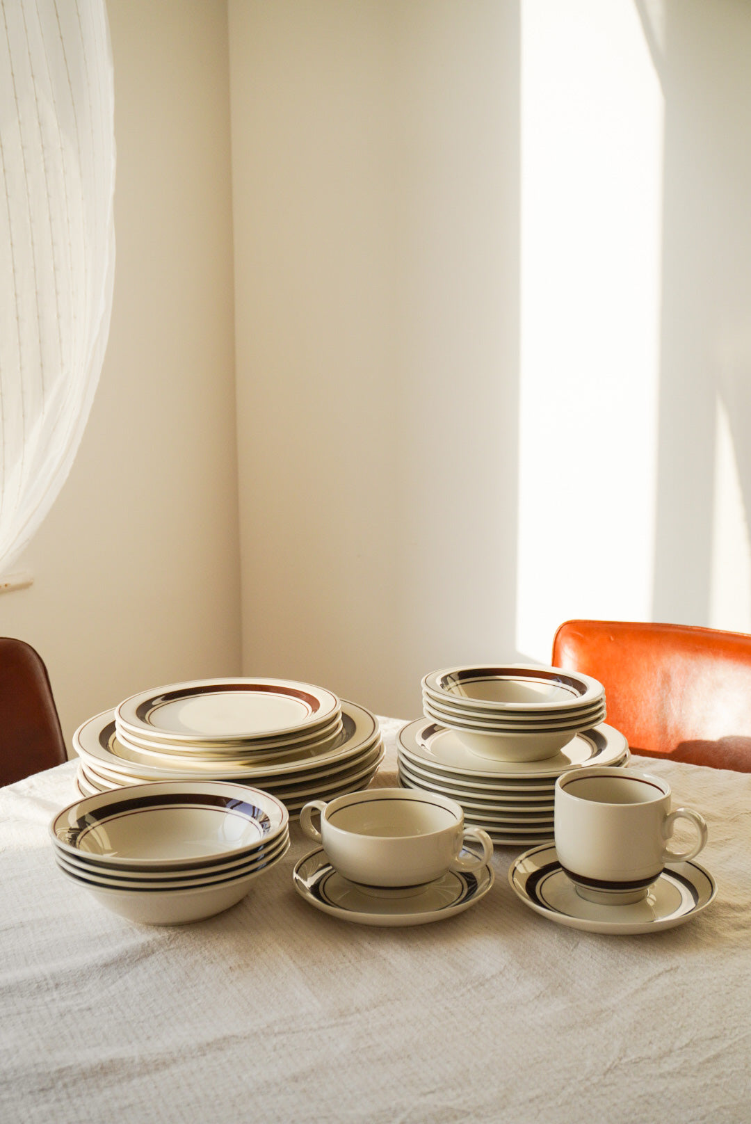 Hotel Line Soup Bowl Brown